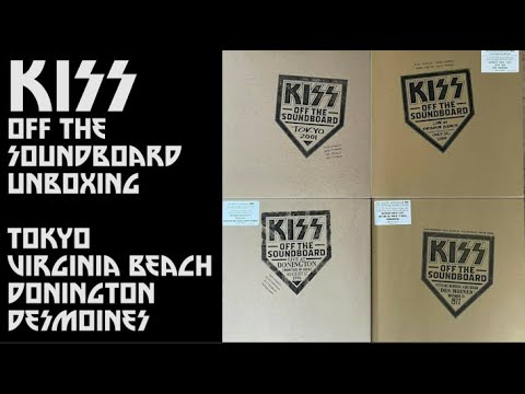 KISS Off The Soundboard Unboxing - Tokyo, Virginia Beach, Donington, Des Moines Colored Vinyl