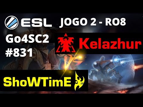 StarCraft 2 - Kelazhur vs ShoWTimE (TvP) Jogo 2 - RO8 - Go4SC2 Europe Cup #831 [PT-BR]