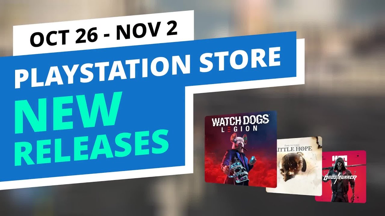 New Games in the official PlayStation Store, Oct 26 - Nov 2