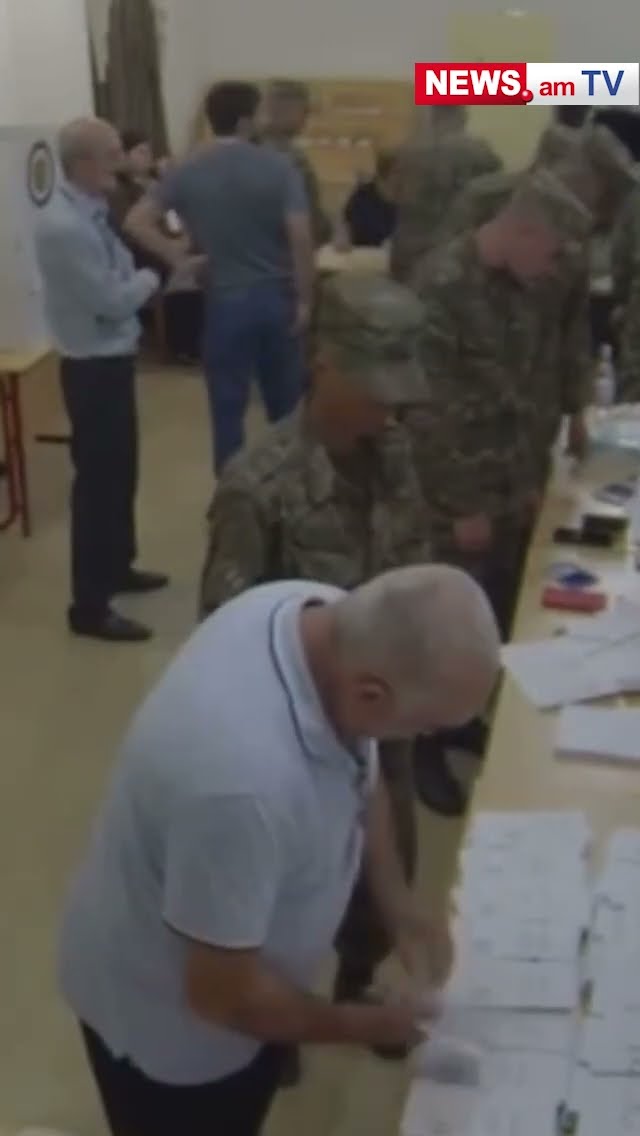 Քվեարկության ավարտից 1 ժամ 15 րոպե անց 35/65 տեղամասում զինվորները դեռևս քվեարկում են