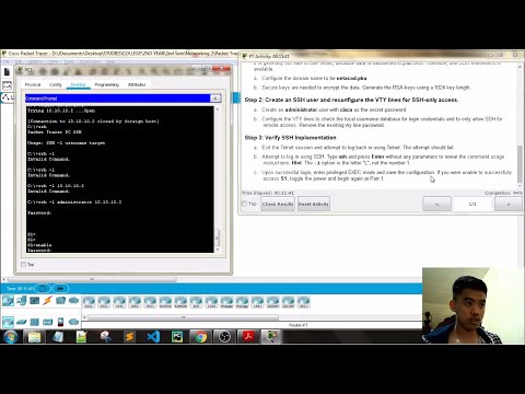 CCNA2 SRWE | 1.3.6 Packet Tracer - Configure SSH