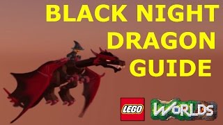 BLACK NIGHT DRAGON! LEGO WORLDS.