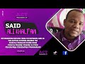 Ndg SAID ALI KHALFAN BAADA YA KUPITISHWA TENA ANA HAYA YA KUONGEA KUHUSU VIJANA CHAKE CHAKE ACT