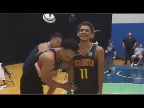 Michael Porter Jr. vs Trae Young In A Crazy 3 Point Contest