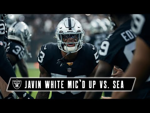 Javin White Mic'd Up vs. Seahawks: 'It’s Grown Man Football Today!' | Preseason Week 1 | Raiders