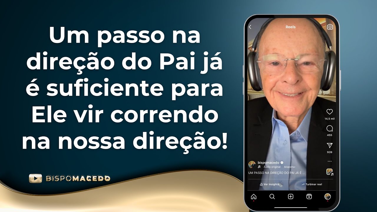 Um passo na direção do Pai já é suficiente para Ele vir correndo na nossa direção! - Meditação 26/09