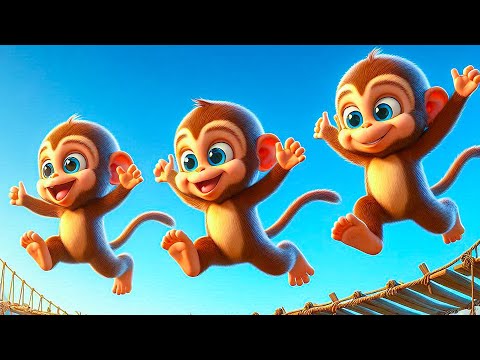 Pięć małych małpek 🐒🙊 - Piosenki dla Dzieci