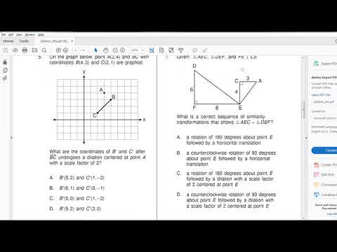 Dilation Ws Notes For Geometry
