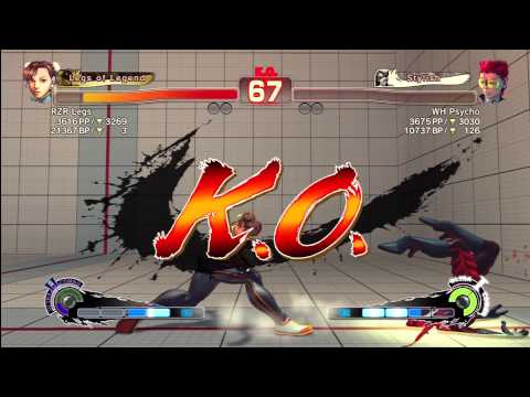 SSF4 AE 2012 Ranked Match - WH Psycho (C.Viper) Vs RZR Legs (Chun Li)