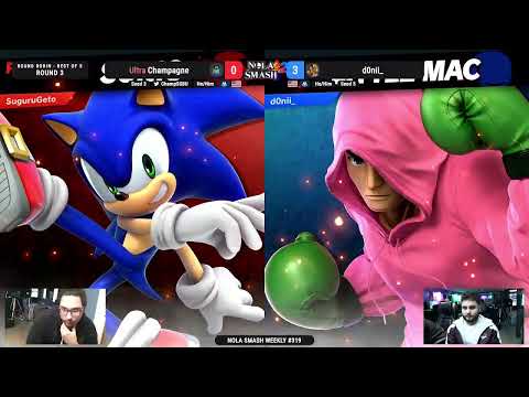 NOLA Smash Weekly #319 - Ultra | Champagne (Steve/Sonic) Vs d0nii_ (Little Mac)