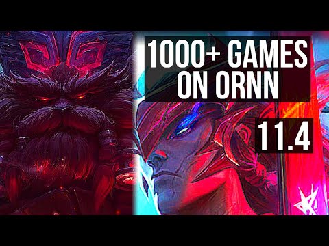 ORNN vs YONE (TOP) | 7/1/5, 1000+ games, 1.6M mastery | BR Grandmaster | v11.4
