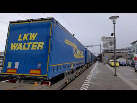 4K Freight Trains / Güterzug around Pratteln (Switzerland) - 09/03/20