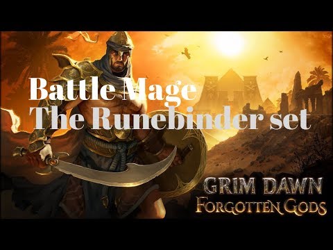 Grim Dawn Forgotten Gods - The Runebinder Legendary set