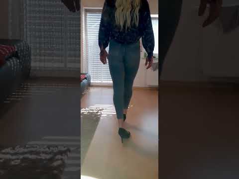 sexy crossdresser try clothes bought on vinted