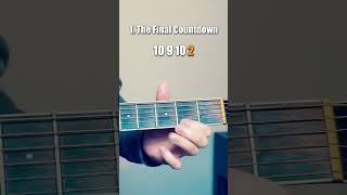 Download lagu The Final Countdown (Europe) on One String #guitar #tutorial mp3