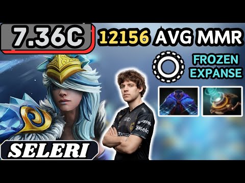 7.36c - Seleri CRYSTAL MAIDEN Hard Support Gameplay 21 ASSISTS - Dota 2 Full Match Gameplay