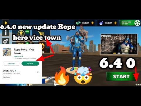 Rope hero vice town new update ( 6.4.0 new update Rope hero vice town)Rope hero vice town #newupdate