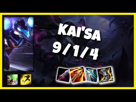 Kai'Sa Gameplay Challenger Replay S11 - 10.25 Bot Lane (9/1/4) - KOREAN