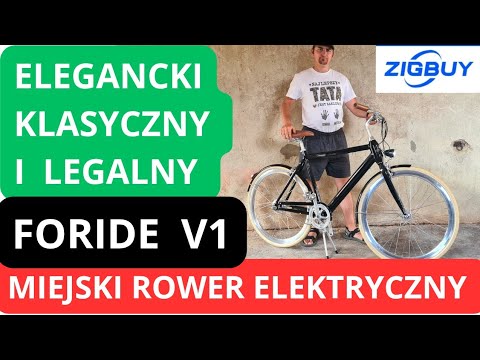 Elegancki. Klasyczny i LEGALNY Miejski Rower Elektryczny. FORIDE V1. ZIGBUY.PL