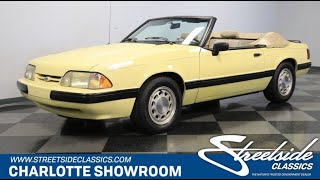 Video Thumbnail for 1989 Ford Mustang LX Convertible