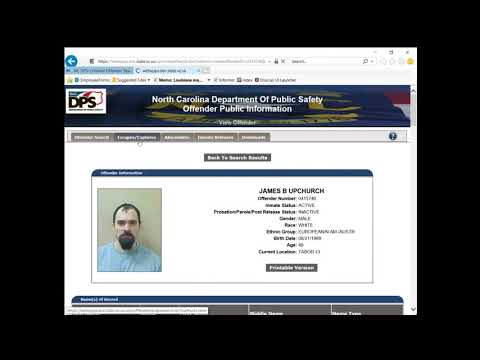 Nc Doj Offender Search