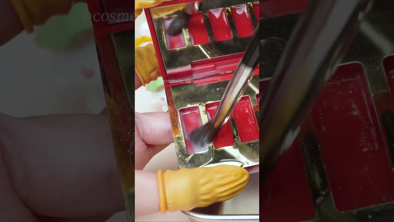 #shorts How to Clean Old Eyeshadow Palette & Depot Makeup Pt1 #cosmeticrepair#satisfying#asmr#oddly