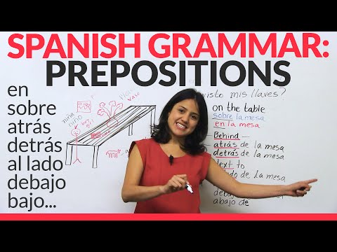 Spanish Lesson: Prepositions & Adverbs  in Spanish Video