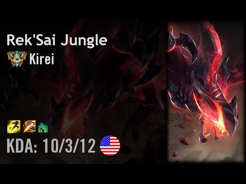 Rek'Sai Jungle vs Lee Sin - Kirei - NA Challenger Path 6.6