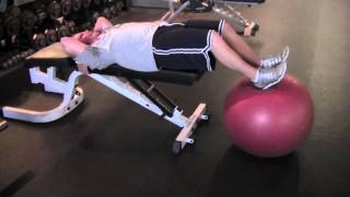 Golf Fitness Ball Hamstring Curls