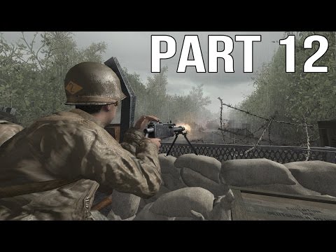 Call of Duty 2 Gameplay Walkthrough Part 12 - USA Campaign - D Day 2/3