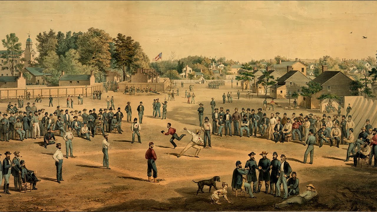 Como o beisebol surgiu, se tornou popular em todos os EUA e passou a ter uma liga profissional