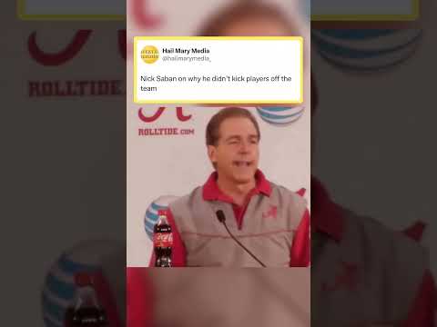 Great speech by Nick Saban