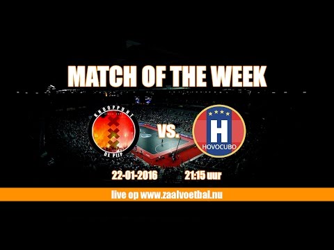 Zaalvoetbal wedstrijd 't Knooppunt Amsterdam - Hovocubo Zwaag 22 januari 2016