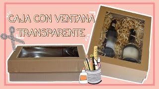 CÓMO HACER CAJA CON VENTANA TRANSPARENTE