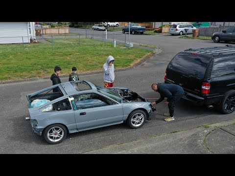 Part#17 Honda  crx restoration.  she is finally  home and ready to be put back together 👍👌