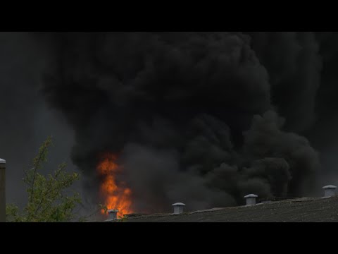 Voldsom brand i virksomheden Ceropa i Svendborg (21. august 2020)