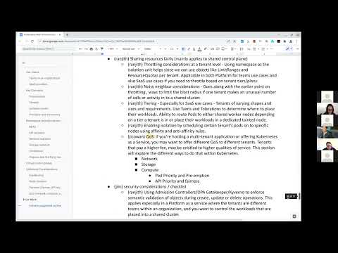 Kubernetes Working Group for Multi-Tenancy 20220308