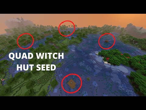 Bacon Cheese - Best Possible Minecraft Start QUAD WITCH HUT, STRONGHOLD, ABANDONED MINESHAFT - Episode 1