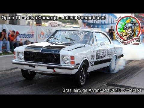 Opala 6 cil Turbo Celso Camargo - Recorde - 2ª etapa Brasileiro de Arrancada 2013