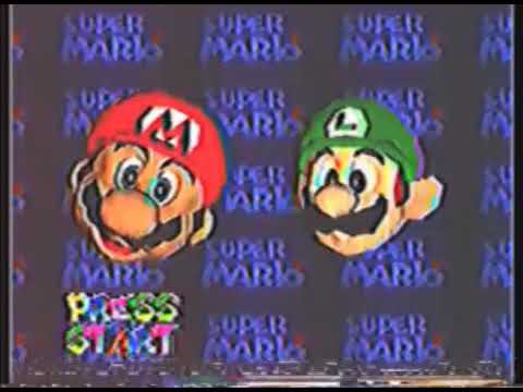 Super Mario 64 Title Screen With Luigi Head