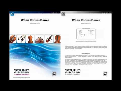 When Robins Dance, by Bob Phillips – Score & Sound
