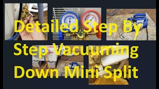 Step by Step How to Vacuum Down Mini Split Using Analog Gauges Release Refrigerant Check for Leaks