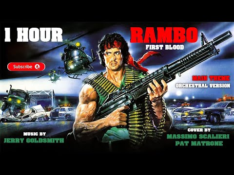 1 Hour First Blood Rambo Main Theme It's a Long Road Orchestral, Cover Massimo Scalieri, Pat Matrone