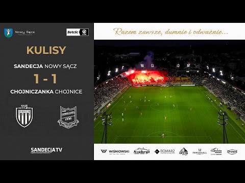 Sandecja Nowy Sącz - Chojniczanka Chojnice 1:1 (1:1), kulisy meczu | 31.08.2025