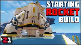 Neptune Rocket Blueprints and Starting Build! Subnautica Gameplay Ep. 14 | Z1 Gaming