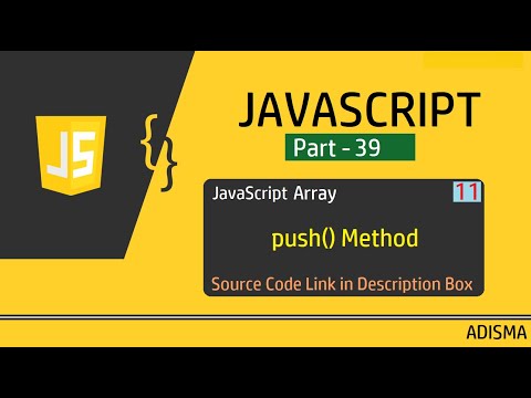 Javascript Array Push Method Tutorial For Beginners In Hindi Adisma