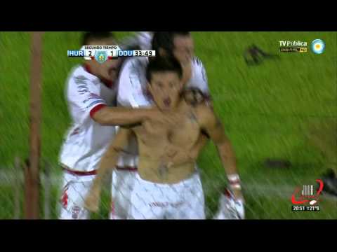 GOLAZO Y EXPULSION MILANO - HURACAN 2 DOUGLAS HAIG 1 - FECHA 15 B NACIONAL (16 11 2012)