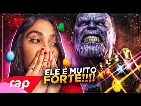 (INEVITÁVEL MESMO KK!!) 2 EM 1 7MZ - Rap do Thanos (Vingadores: Ultimato) REACT