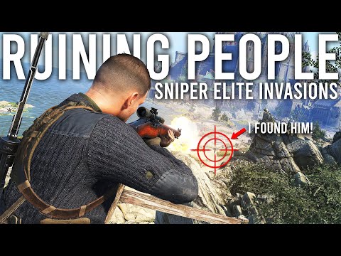 Invading people's games and ruining them in Sniper Elite…