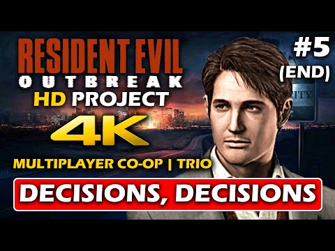 RESIDENT EVIL OUTBREAK HD Project - "Decisions, Decisions" Walkthrough ONLINE CO-OP (4K 60FPS)